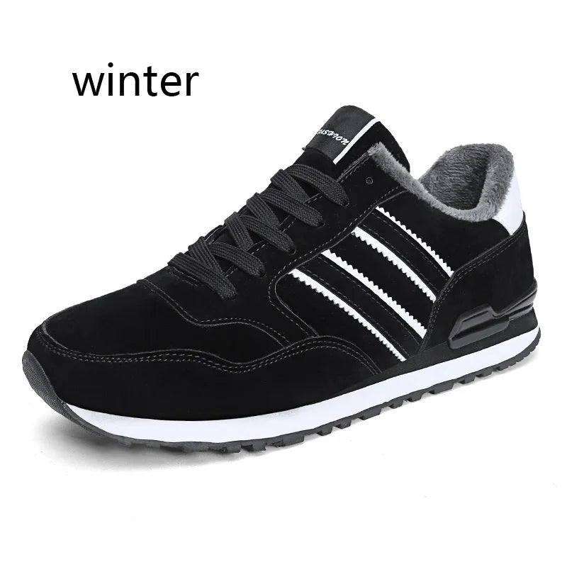 Men's Casual Sneakers – Light Suede Running Shoes, Breathable Mesh Jogging & Sport Shoes for Outdoor Activities