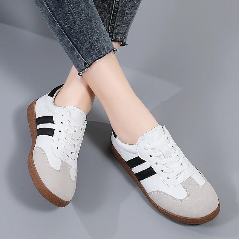 Women's Fashion Sneakers – Spring Trend Vulcanized Platform Shoes