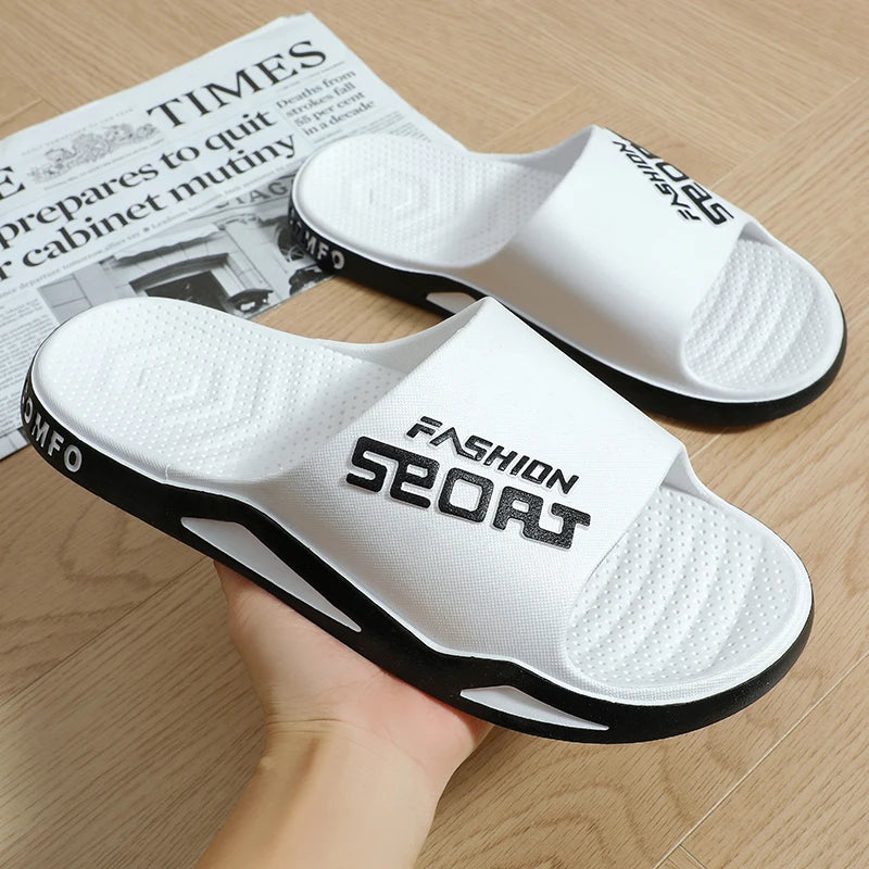 Men's Non-Skid Summer Slippers – Trendy Indoor & Outdoor Bathroom Sandals