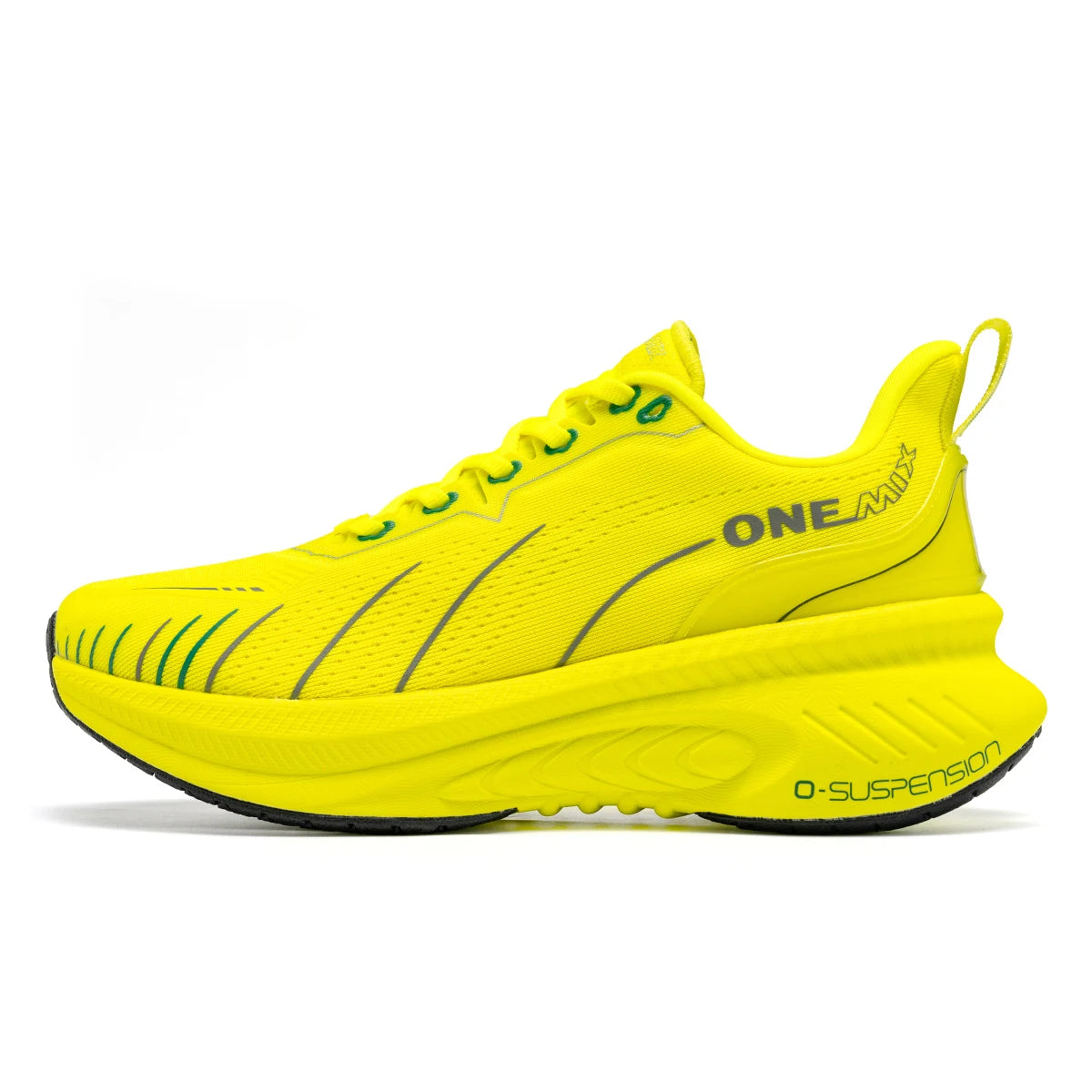 ONEMIX Cushioning Running Shoes for Heavy Runners – Lace-up Non-slip Outdoor Sports Sneakers for Men & Women