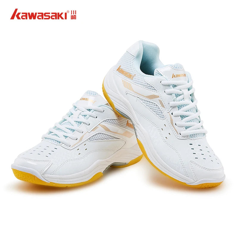 Kawasaki Men's & Women's Professional Badminton Shoes - Breathable Indoor Court Sneakers K-086