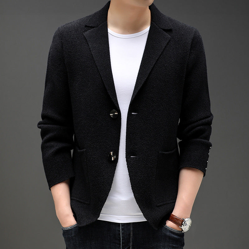 Autumn And Winter Men's Knit Cardigan Leisure