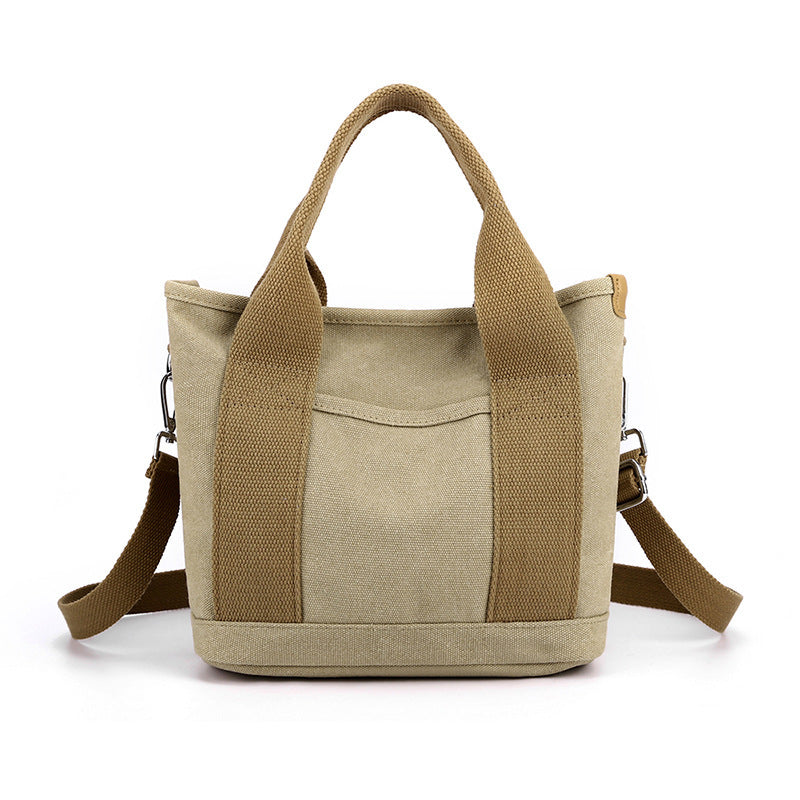 Korean Style Large Capacity Canvas Bag - Trendy All-Match Commuter Bag