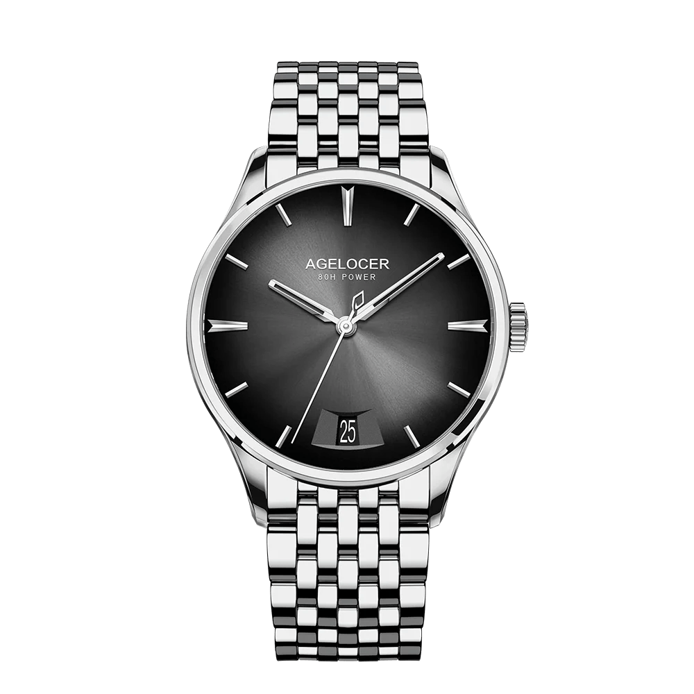 AGELOCER Budapest Men's Luxury Automatic Watch – Big Calendar, Cal. A4610 Movement, 80 - Hour Power Reserve, Leather Strap by Luxe Ahmar – Available at LUXE AHMAR