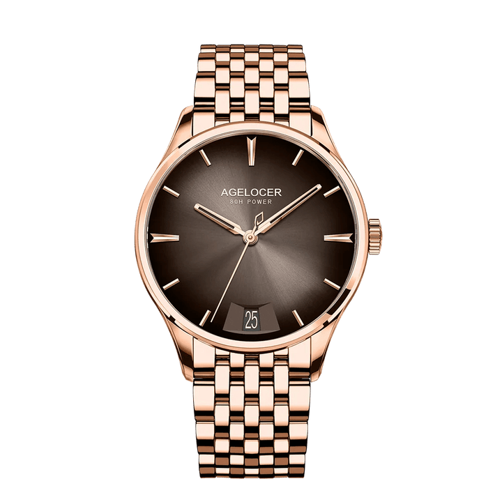 AGELOCER Budapest Men's Luxury Automatic Watch – Big Calendar, Cal. A4610 Movement, 80 - Hour Power Reserve, Leather Strap by Luxe Ahmar – Available at LUXE AHMAR