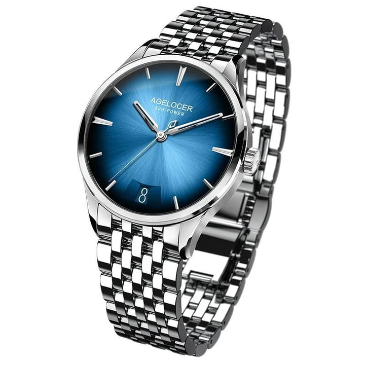 AGELOCER Budapest Men's Luxury Automatic Watch – Big Calendar, Cal. A4610 Movement, 80 - Hour Power Reserve, Leather Strap by Luxe Ahmar – Available at LUXE AHMAR