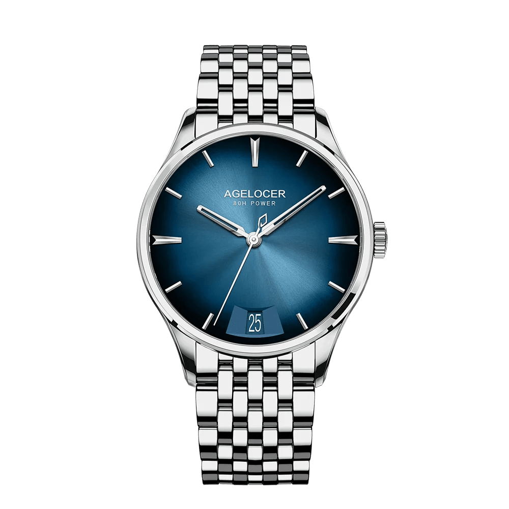 AGELOCER Budapest Men's Luxury Automatic Watch – Big Calendar, Cal. A4610 Movement, 80 - Hour Power Reserve, Leather Strap by Luxe Ahmar – Available at LUXE AHMAR