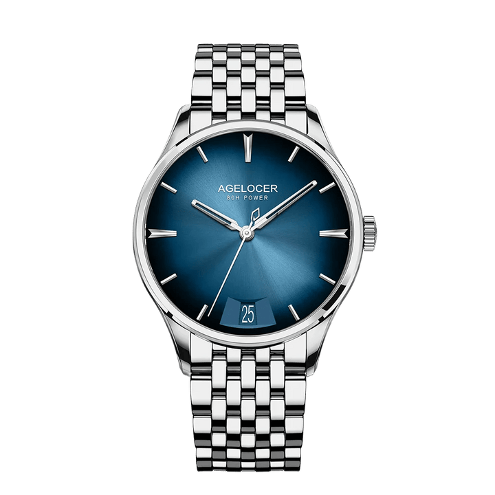 AGELOCER Budapest Men's Luxury Automatic Watch – Big Calendar, Cal. A4610 Movement, 80 - Hour Power Reserve, Leather Strap by Luxe Ahmar – Available at LUXE AHMAR