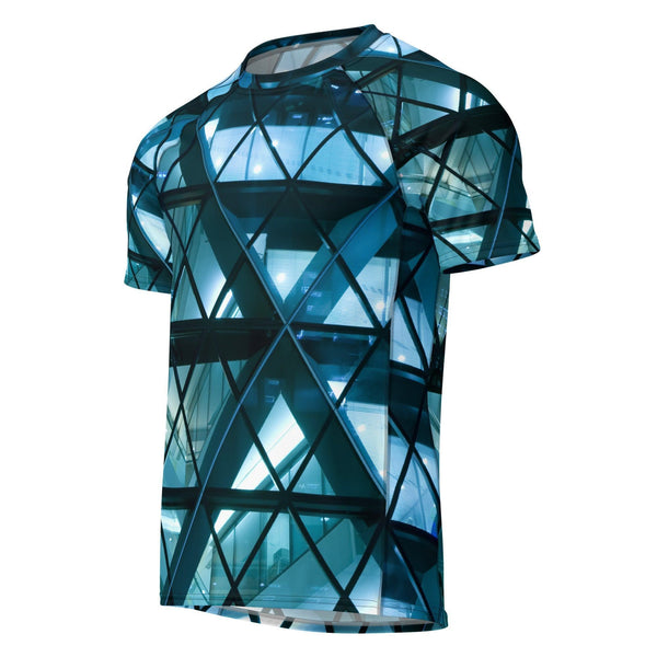 All - over print men’s rash guard by LUXE AHMAR – Available at LUXE AHMAR
