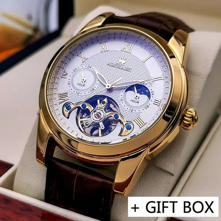 AOKULASIC Men's Wristwatch – Automatic Mechanical Military Sport Watch, Luxury Tourbillon Hollow Business Watch 542 by Luxe Ahmar – Available at LUXE AHMAR