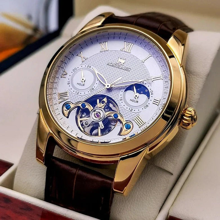 AOKULASIC Men's Wristwatch – Automatic Mechanical Military Sport Watch, Luxury Tourbillon Hollow Business Watch 542 by Luxe Ahmar – Available at LUXE AHMAR