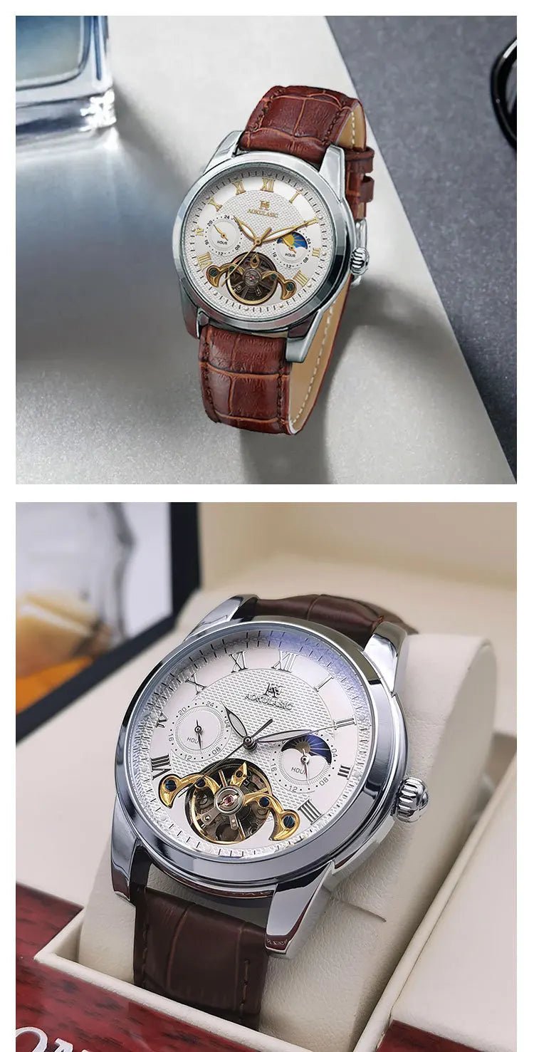 AOKULASIC Men's Wristwatch – Automatic Mechanical Military Sport Watch, Luxury Tourbillon Hollow Business Watch 542 by Luxe Ahmar – Available at LUXE AHMAR