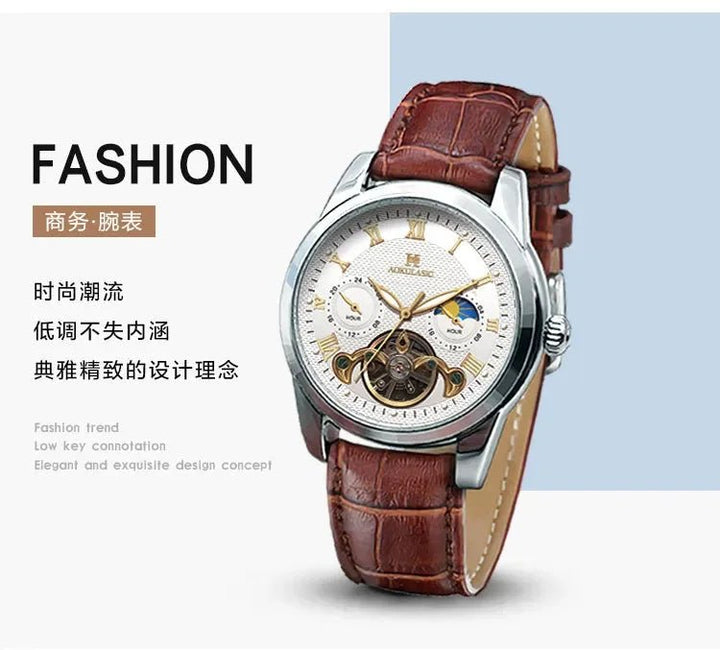 AOKULASIC Men's Wristwatch – Automatic Mechanical Military Sport Watch, Luxury Tourbillon Hollow Business Watch 542 by Luxe Ahmar – Available at LUXE AHMAR