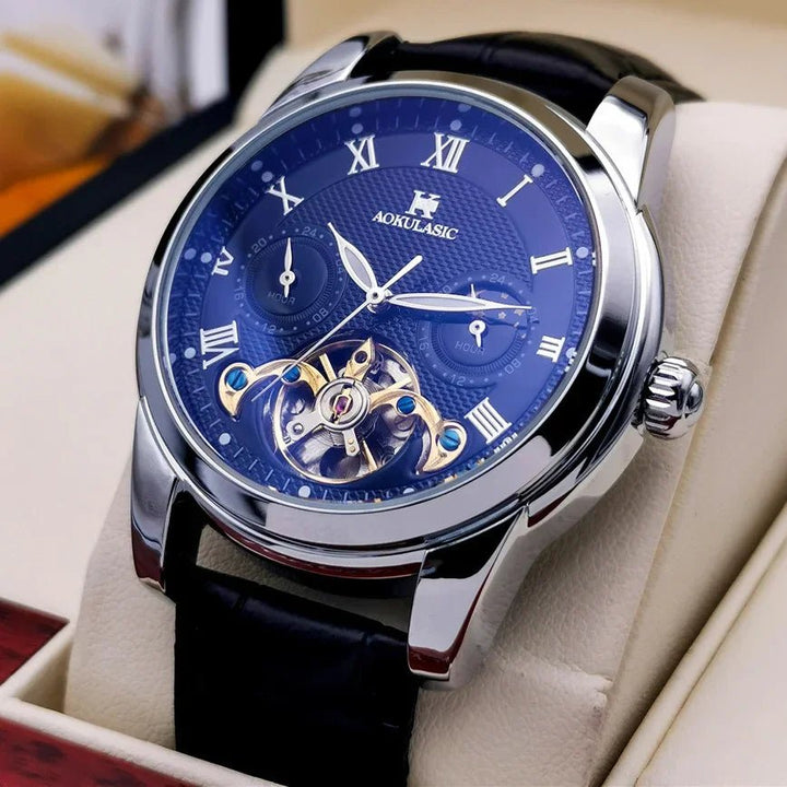 AOKULASIC Men's Wristwatch – Automatic Mechanical Military Sport Watch, Luxury Tourbillon Hollow Business Watch 542 by Luxe Ahmar – Available at LUXE AHMAR