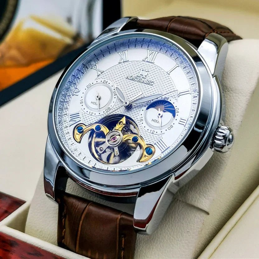 AOKULASIC Men's Wristwatch – Automatic Mechanical Military Sport Watch, Luxury Tourbillon Hollow Business Watch 542 by Luxe Ahmar – Available at LUXE AHMAR