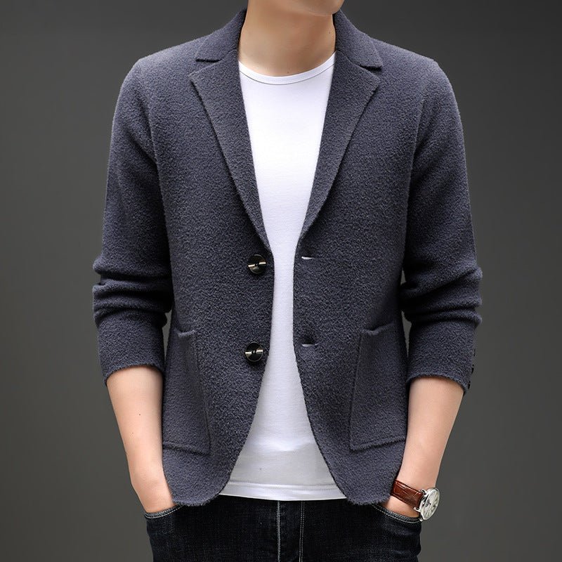 Autumn And Winter Men's Knit Cardigan Leisure by LUXE AHMAR – Available at LUXE AHMAR