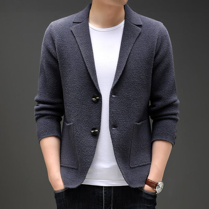 Autumn And Winter Men's Knit Cardigan Leisure by LUXE AHMAR – Available at LUXE AHMAR