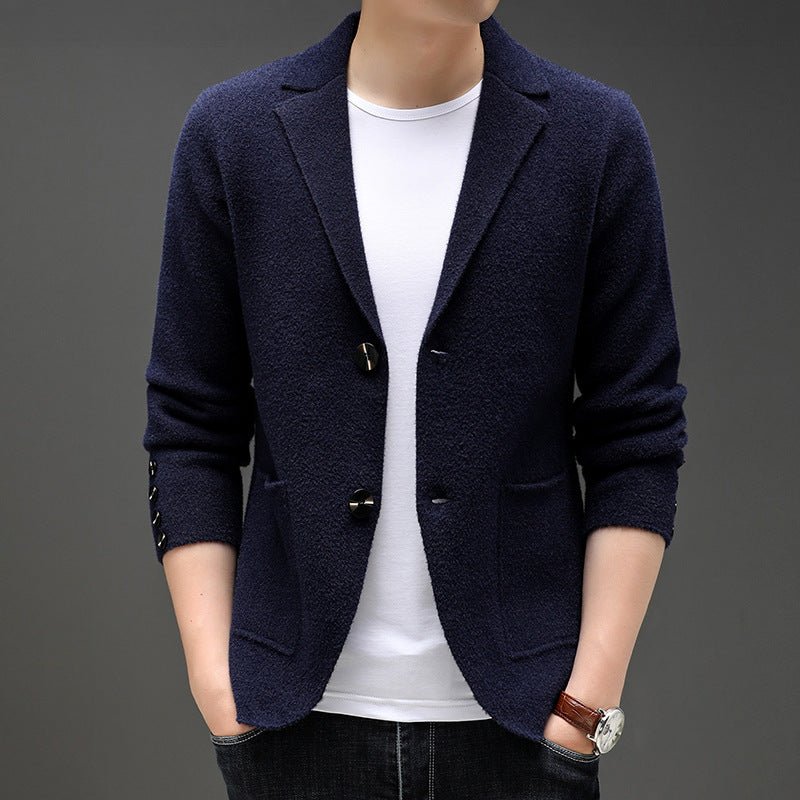 Autumn And Winter Men's Knit Cardigan Leisure by LUXE AHMAR – Available at LUXE AHMAR