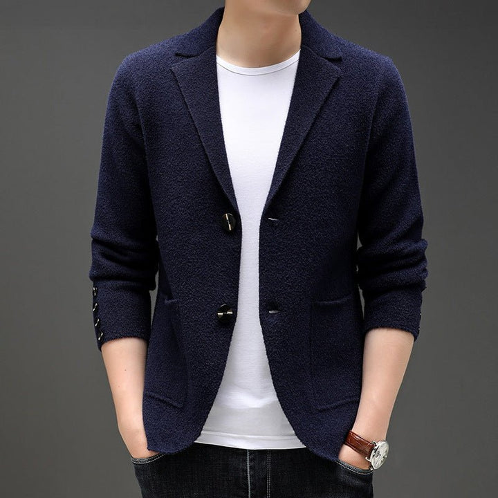 Autumn And Winter Men's Knit Cardigan Leisure by LUXE AHMAR – Available at LUXE AHMAR