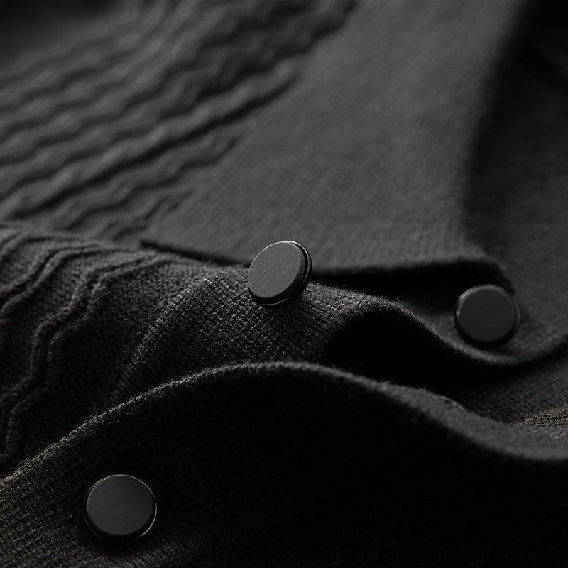 Autumn and Winter New Men's Plus - Sized Lapel Short Sleeve Sweater – Casual Pullover by LUXE AHMAR – Available at LUXE AHMAR