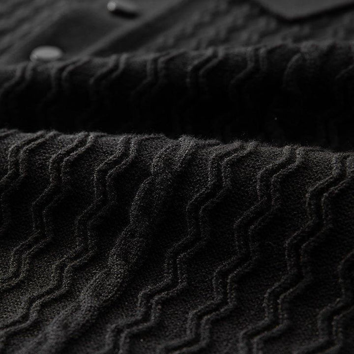 Autumn and Winter New Men's Plus - Sized Lapel Short Sleeve Sweater – Casual Pullover by LUXE AHMAR – Available at LUXE AHMAR