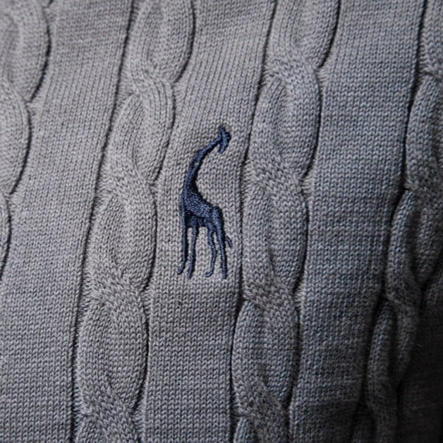 Autumn And Winter Sweater Pullover Deer Embroidery Solid Color Sweater For Men by LUXE AHMAR – Available at LUXE AHMAR