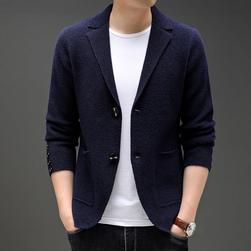 Autumn And Winter Men's Knit Cardigan Leisure