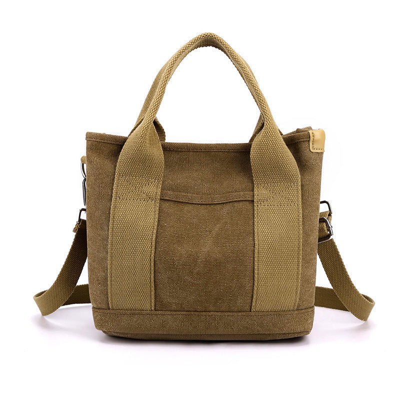 Korean Style Large Capacity Canvas Bag - Trendy All-Match Commuter Bag