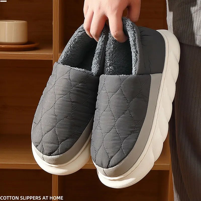 Bebealy Winter Men’s & Women’s Plush Slippers – Cozy Non - Slip Indoor & Outdoor Fur Shoes by Luxe Ahmar – Available at LUXE AHMAR