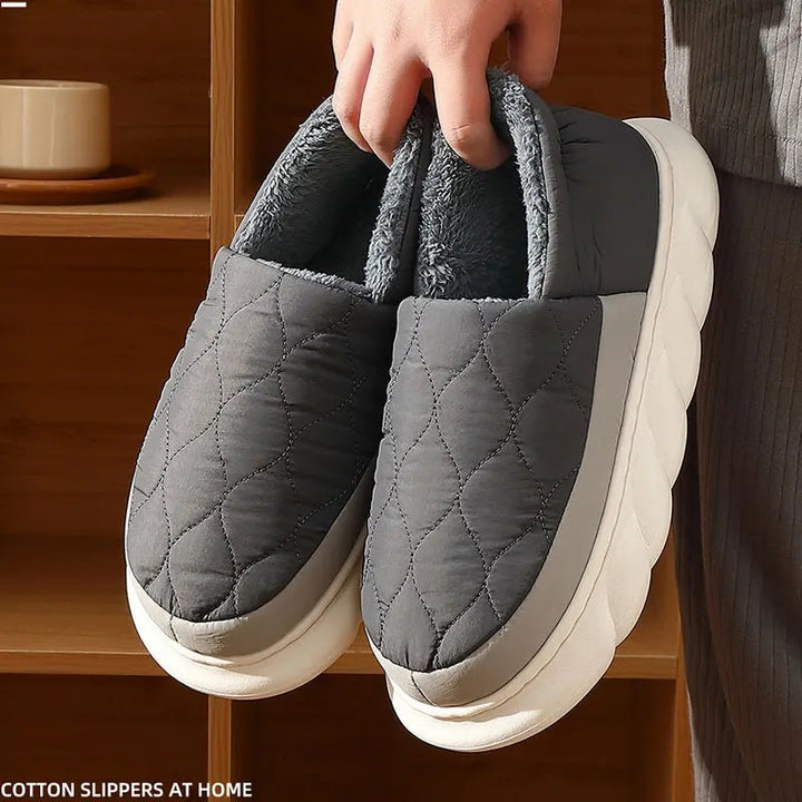 Bebealy Winter Men’s & Women’s Plush Slippers – Cozy Non - Slip Indoor & Outdoor Fur Shoes by Luxe Ahmar – Available at LUXE AHMAR