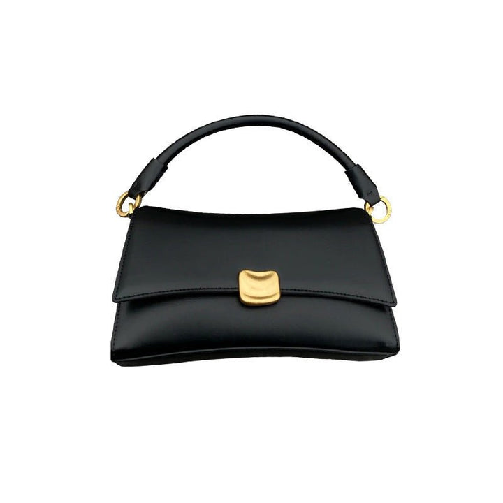 Black Underarm Baguette Bag Portable Crossbody Bag by LUXE AHMAR – Available at LUXE AHMAR
