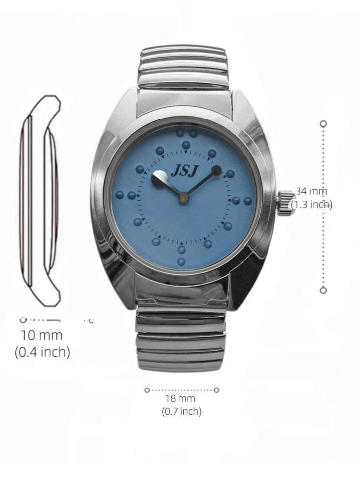 Blind Touch Flip Watch Round by LUXE AHMAR – Available at LUXE AHMAR