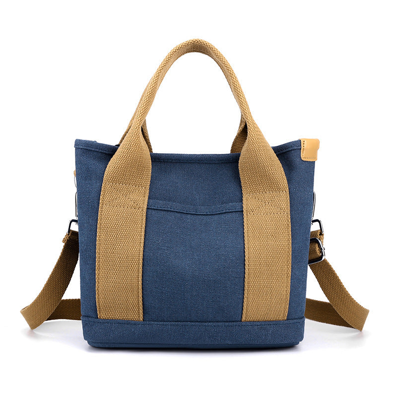 Korean Style Large Capacity Canvas Bag - Trendy All-Match Commuter Bag