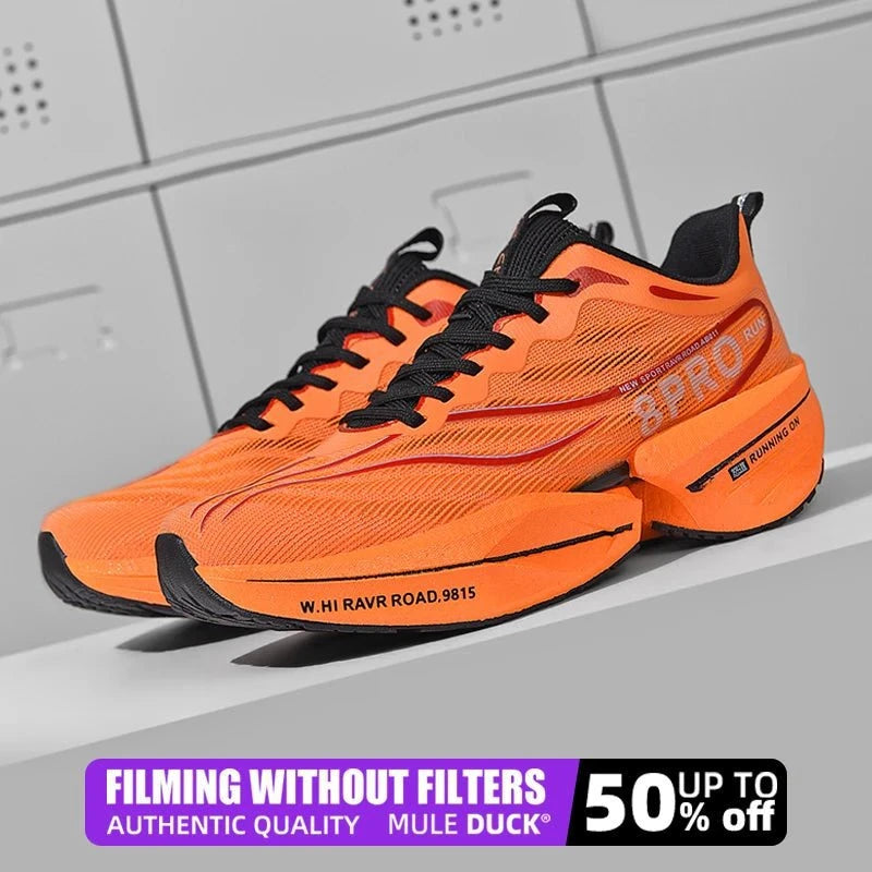 Carbon Plate Air Cushion Running Shoes – Lightweight Breathable Sneakers for Men and Women by Luxe Ahmar – Available at LUXE AHMAR