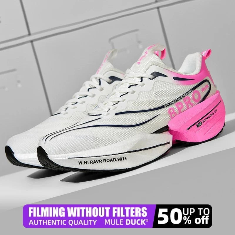 Carbon Plate Air Cushion Running Shoes – Lightweight Breathable Sneakers for Men and Women by Luxe Ahmar – Available at LUXE AHMAR