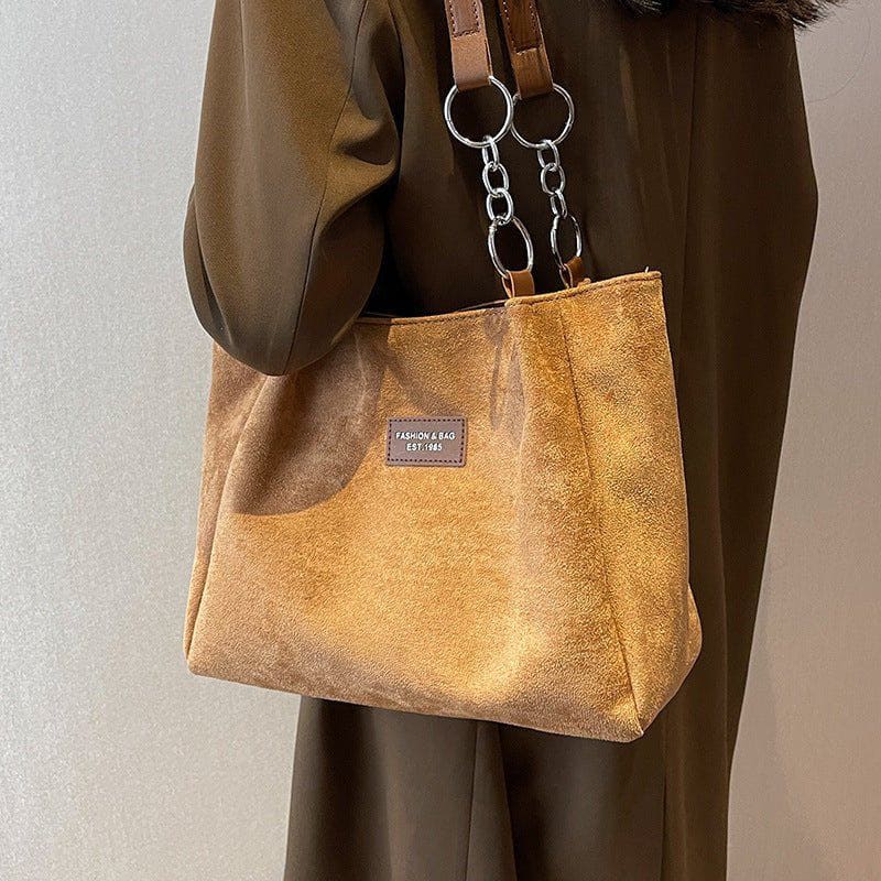 Casual Suede Large Capacity Bag Popular by LUXE AHMAR – Available at LUXE AHMAR