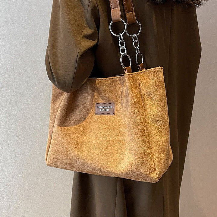 Casual Suede Large Capacity Bag Popular by LUXE AHMAR – Available at LUXE AHMAR