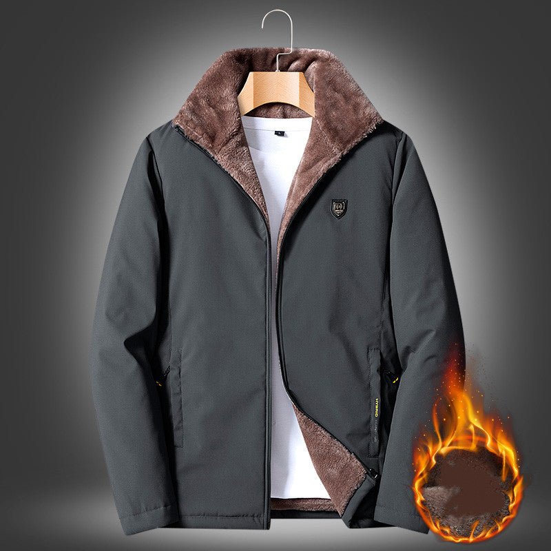 Casual Tops Middle - aged And Elderly Men's Spring And Autumn Jackets by LUXE AHMAR – Available at LUXE AHMAR