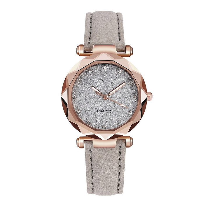 Casual Women Romantic Starry Sky Wrist Watch Leather Rhinestone Designer Ladies Clock by LUXE AHMAR – Available at LUXE AHMAR