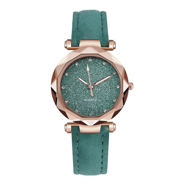 Casual Women Romantic Starry Sky Wrist Watch Leather Rhinestone Designer Ladies Clock by LUXE AHMAR – Available at LUXE AHMAR