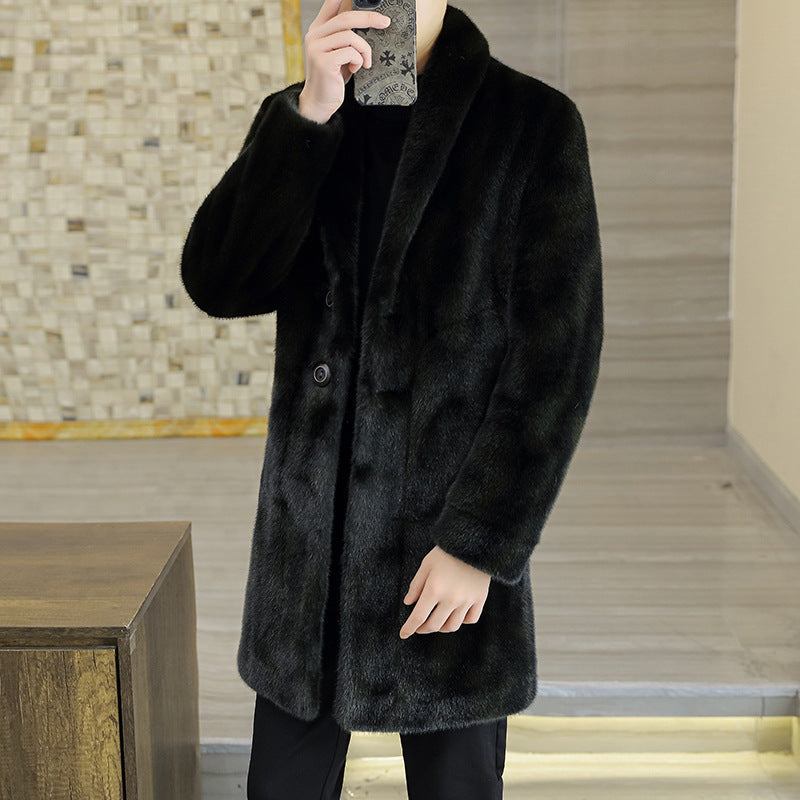 Mink Coat Men's Winter Fur Trend