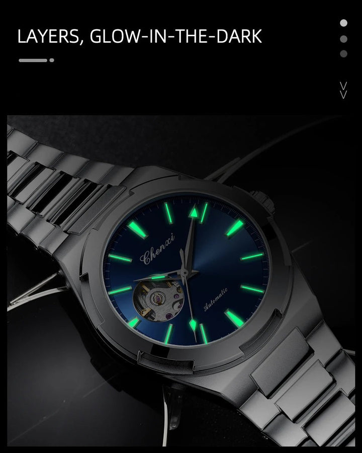 CHENXI 8856 Men's Automatic Movement Mechanical Watch – Hollow Skeleton Design, Waterproof, Business Style Relógios Masculino by Luxe Ahmar – Available at LUXE AHMAR