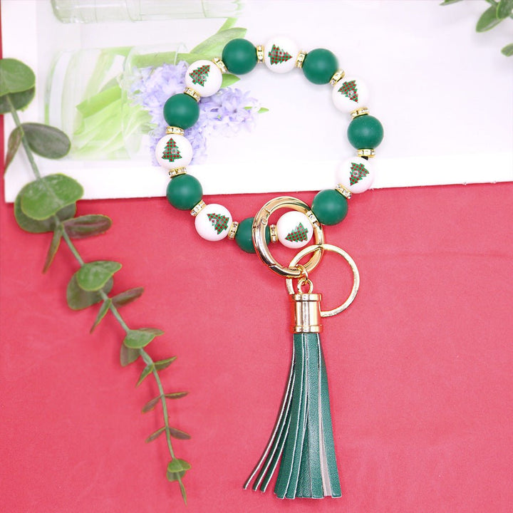 Christmas Silicone Beads Key Pendants Bracelet by LUXE AHMAR – Available at LUXE AHMAR