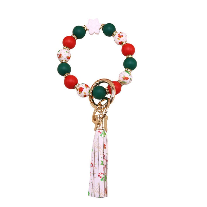 Christmas Silicone Beads Key Pendants Bracelet by LUXE AHMAR – Available at LUXE AHMAR