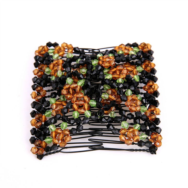 Colorful Beaded Magic Hair Comb Hair Band by LUXE AHMAR – Available at LUXE AHMAR