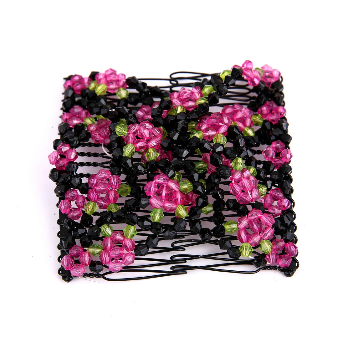 Colorful Beaded Magic Hair Comb Hair Band by LUXE AHMAR – Available at LUXE AHMAR