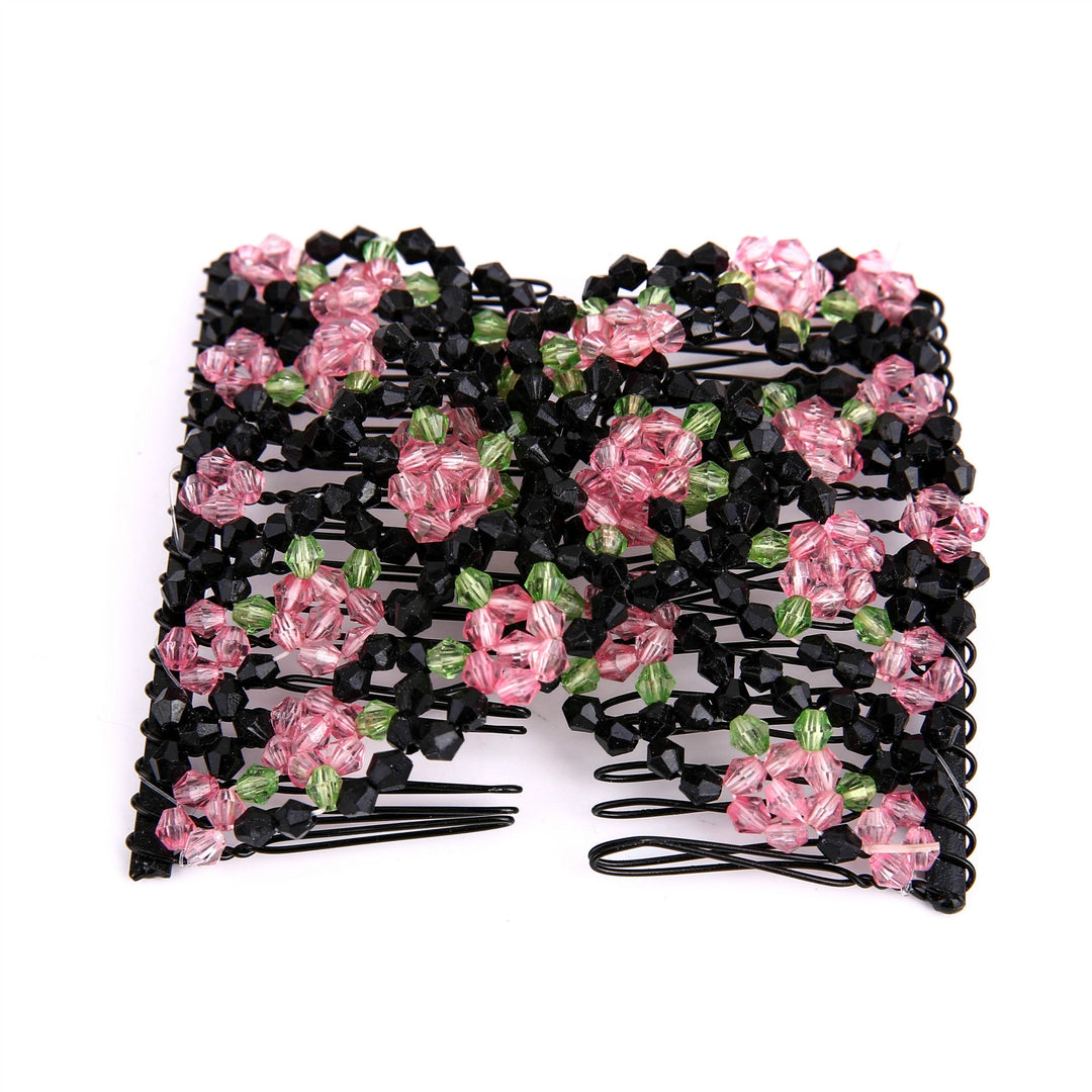 Colorful Beaded Magic Hair Comb Hair Band by LUXE AHMAR – Available at LUXE AHMAR