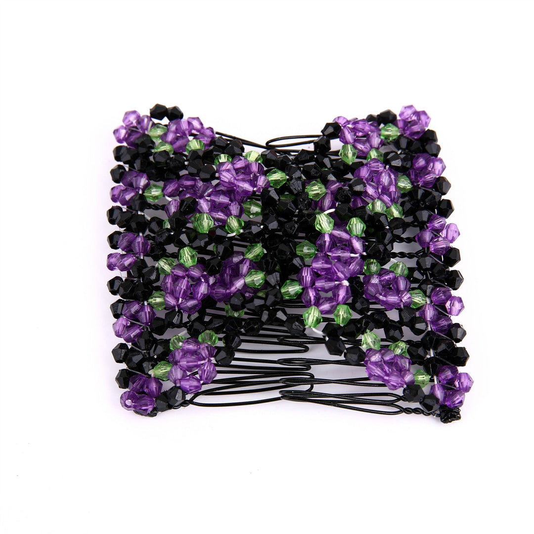 Colorful Beaded Magic Hair Comb Hair Band by LUXE AHMAR – Available at LUXE AHMAR