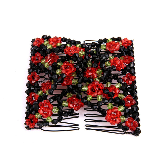Colorful Beaded Magic Hair Comb Hair Band by LUXE AHMAR – Available at LUXE AHMAR