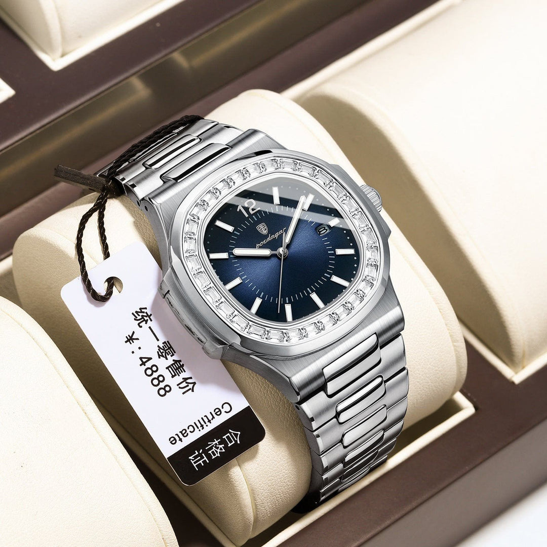 Creative Men’s Ultra - Thin Fashion Quartz Watch – Business Style with Square Alloy Case by LUXE AHMAR – Available at LUXE AHMAR